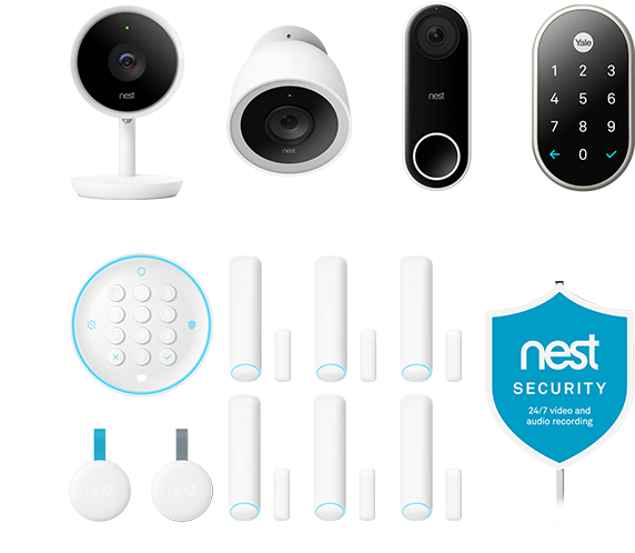 Nest Secure Alarm System With Iq Cameras And Front - Nest Secure (630x630), Png Download