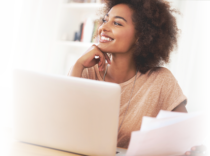 Mom's Business Network - Girl (873x651), Png Download