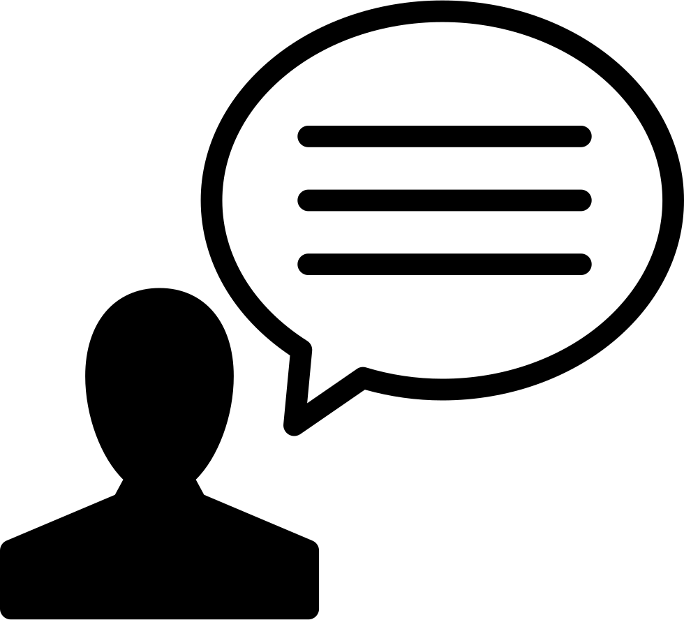 Speech Bubble With Person Inside A Circle Comments - Speech Bubble With Person (980x888), Png Download