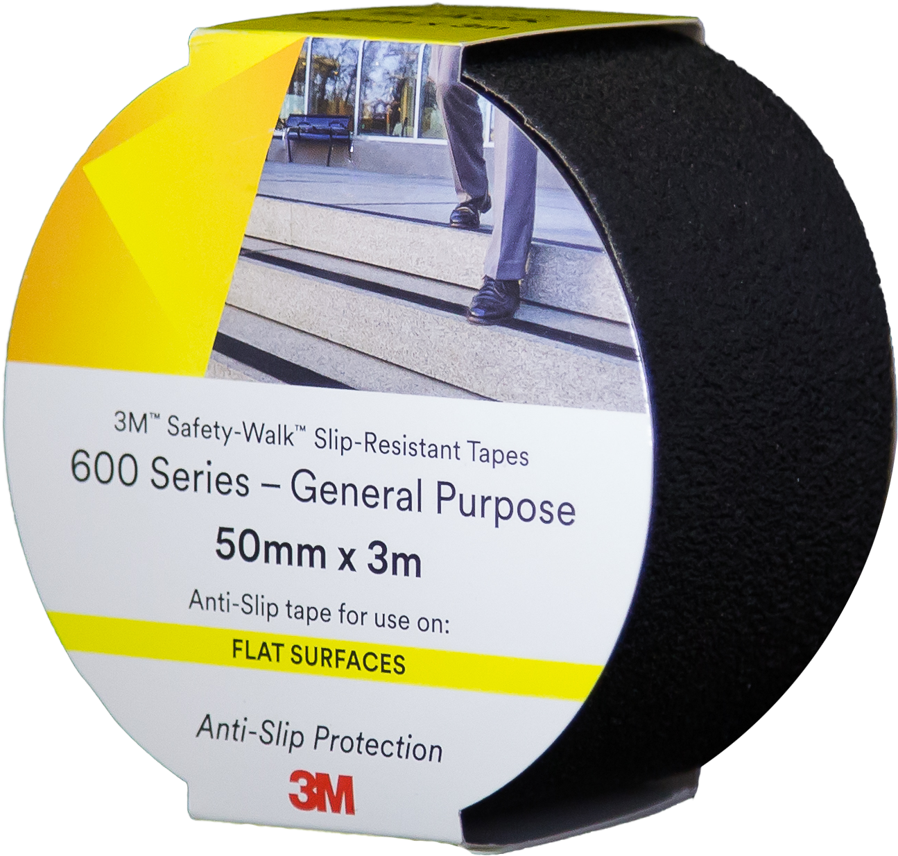 3m Safety Walk General Purpose Tapes 600, Black 50mm - Label (1605x1466), Png Download