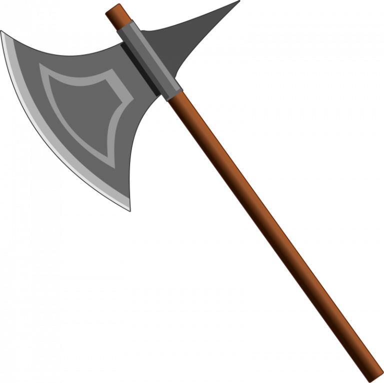 Battle Axe Clipart Free Battle Axe Clip Art Lego Man - Axe Transparent (768x766), Png Download