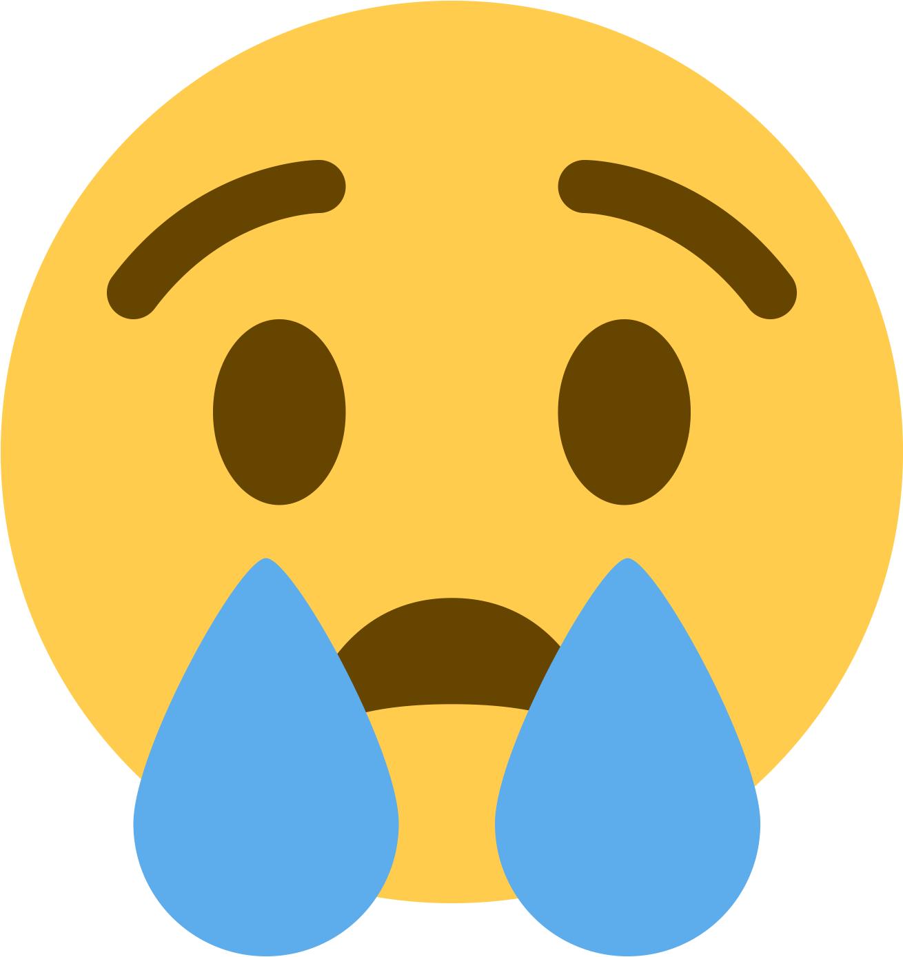 Print Out These Emoji Cutouts For The Easiest Halloween - Sad Face Emoji Png (1500x1500), Png Download