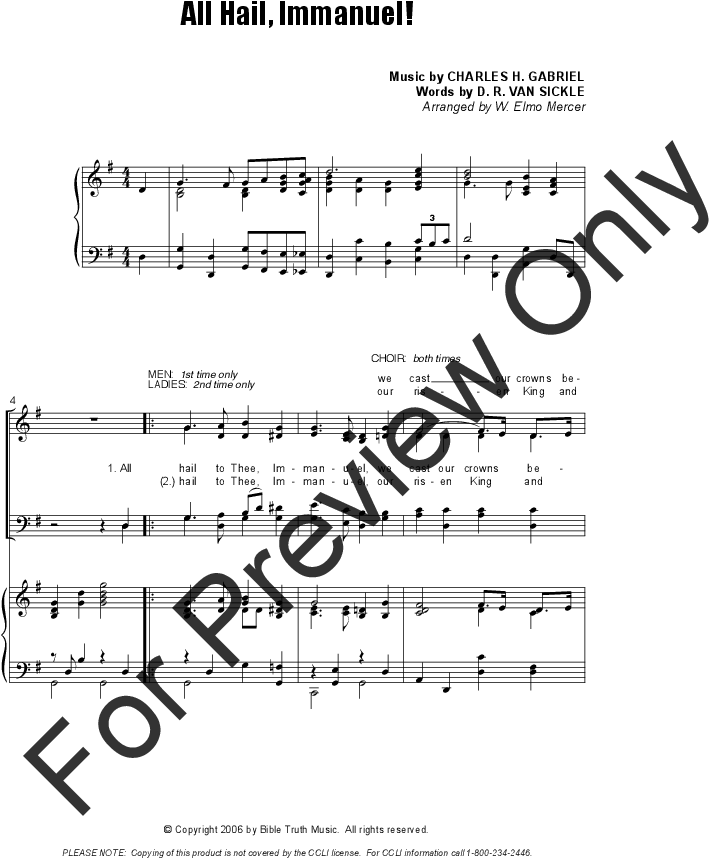 All Hail Immanuel Thumbnail - See How The Virgin Waits Sheet Music (816x1056), Png Download