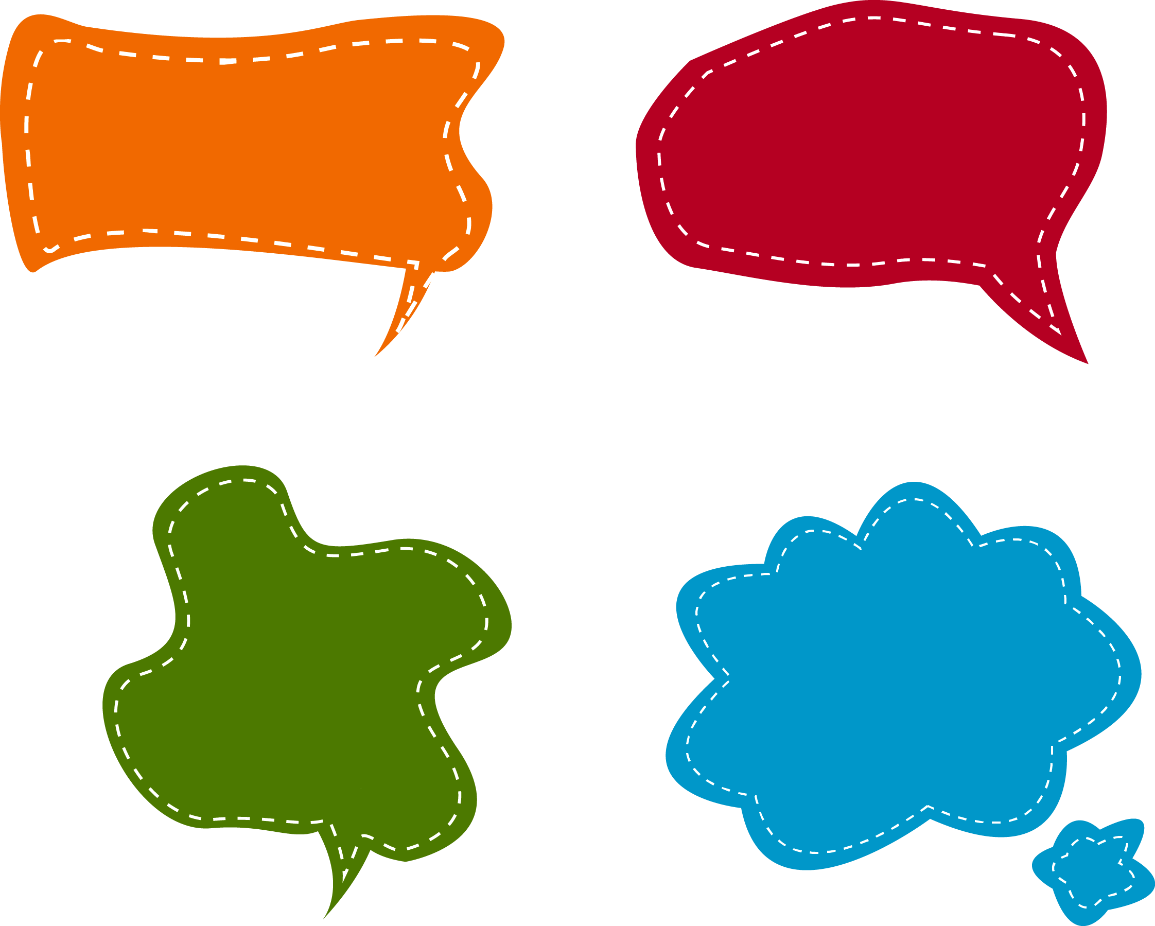 Balloon Dialog Box Colorful Bubbles Transprent Png - Nubes De Dialogo Png (2244x1799), Png Download