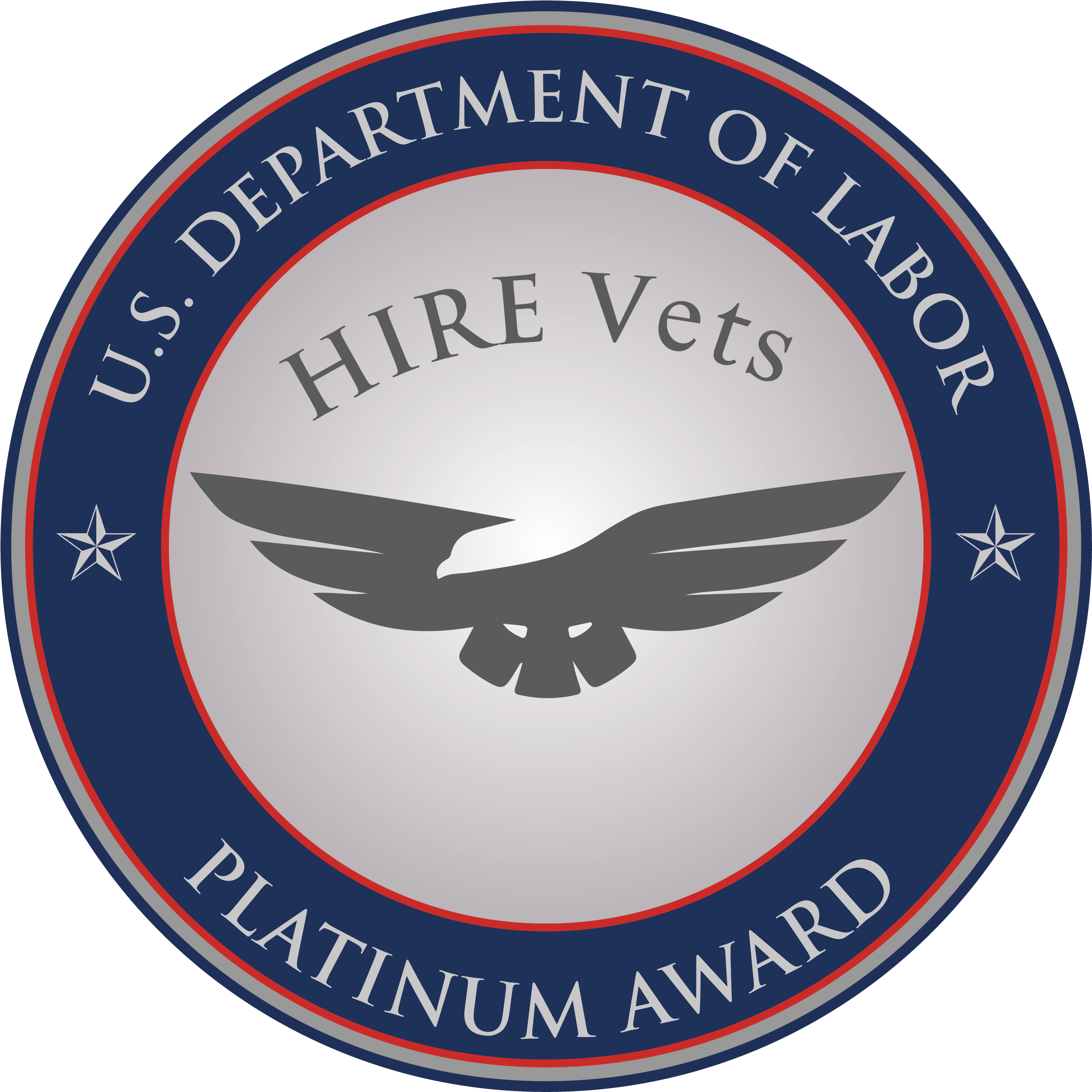 Dol Platinum Award For Veteran Hiring - Emblem (2550x2550), Png Download