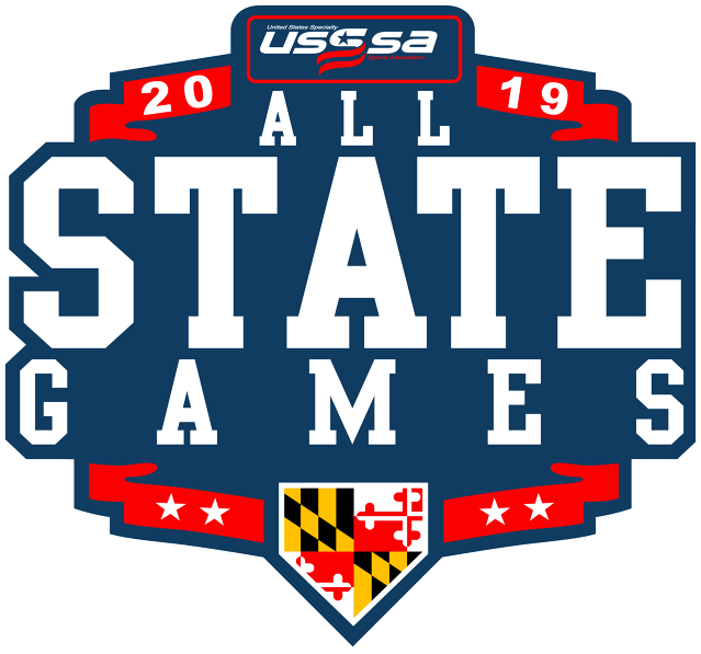 Maryland Usssa® All-state Games - Maryland State Flag (639x597), Png Download