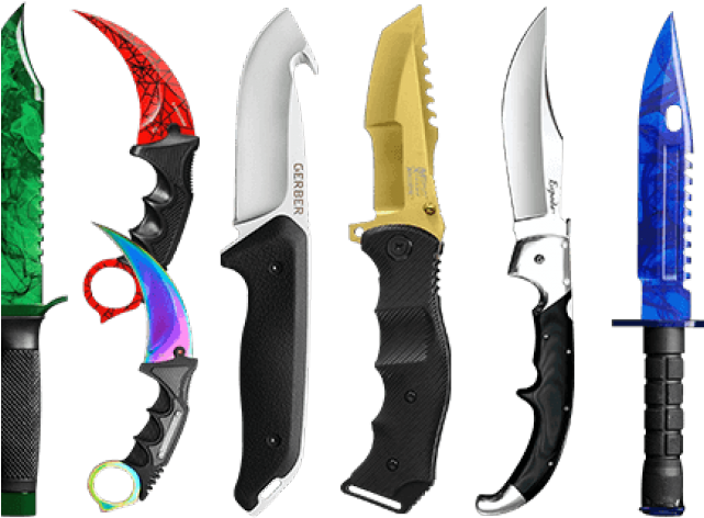 Drawn Knife Cs Go - Hunting Knife (640x480), Png Download