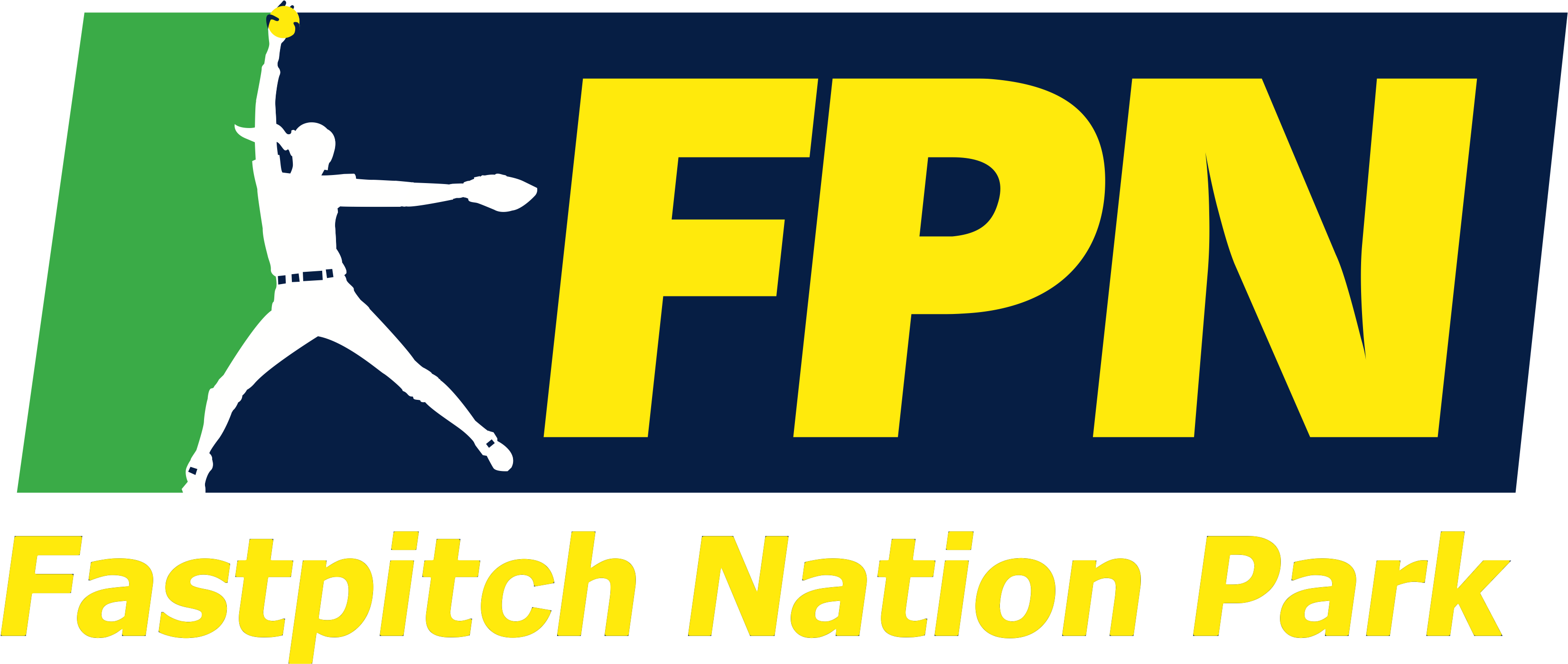 The New Fastpitch Nation Park - Sign (3590x1484), Png Download