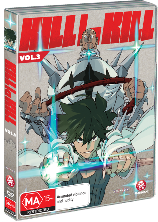 Kill La Kill Vol 03 - Kill La Kill Blu Ray Cover (516x724), Png Download