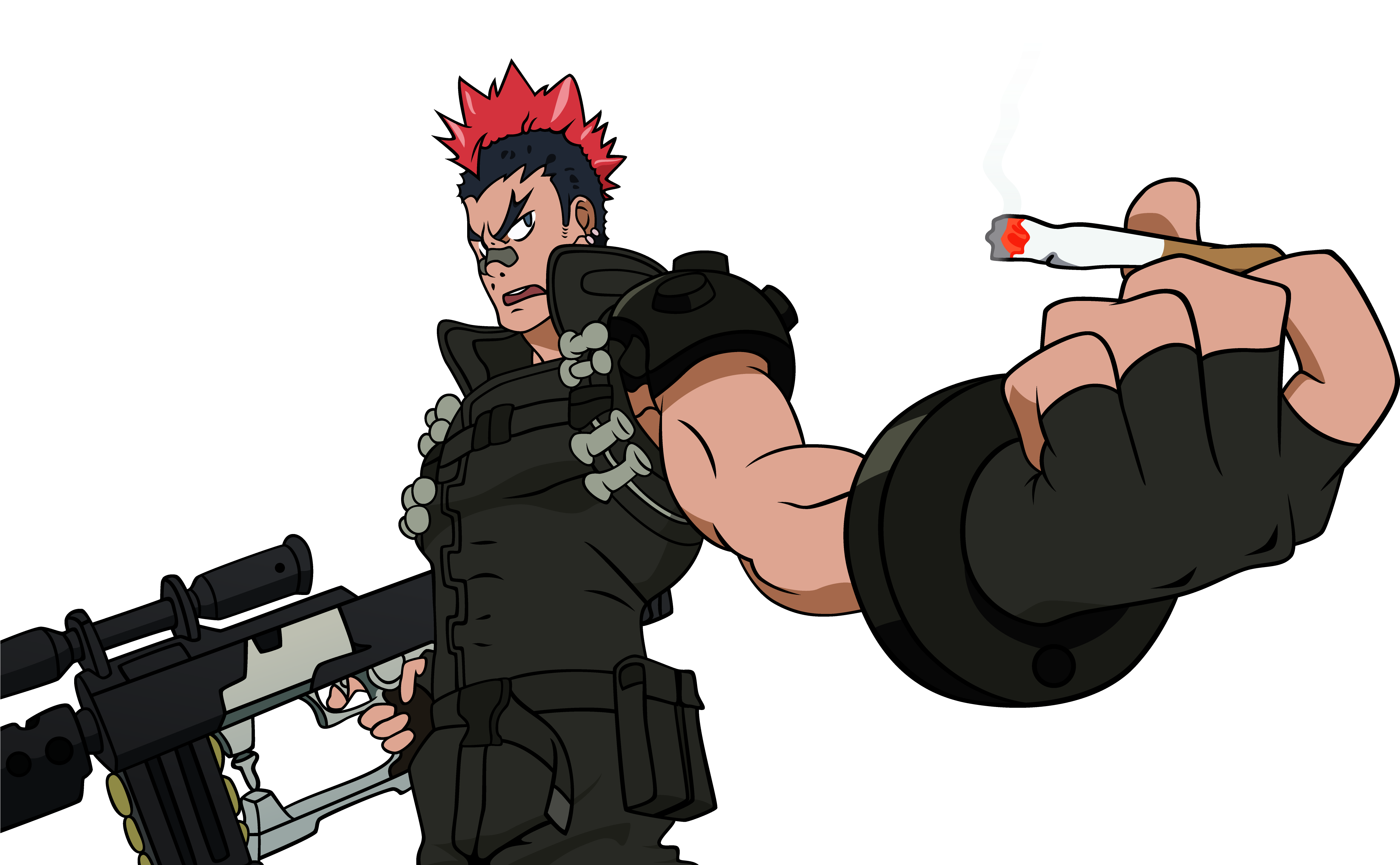 Illustration Cartoon Kill La Kill - Kill La Kill Tsumugu (4662x3000), Png Download