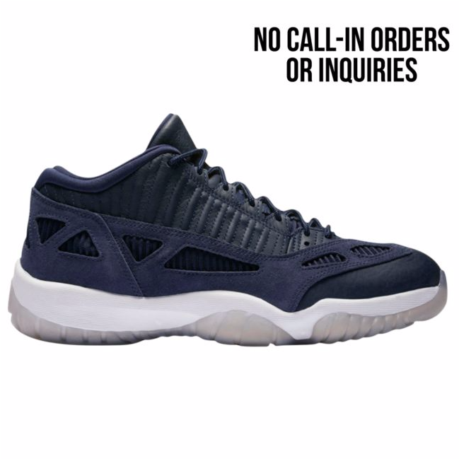 "obsidian" Jordan 11 Retro Low Ie 10am Et Foot Locker - Sneakers (930x648), Png Download