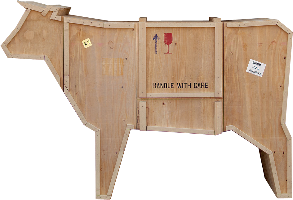 Sending Animals Wooden Furniture, Cow-0 - Seletti Pig Sending Animals Wooden Furniture (980x676), Png Download