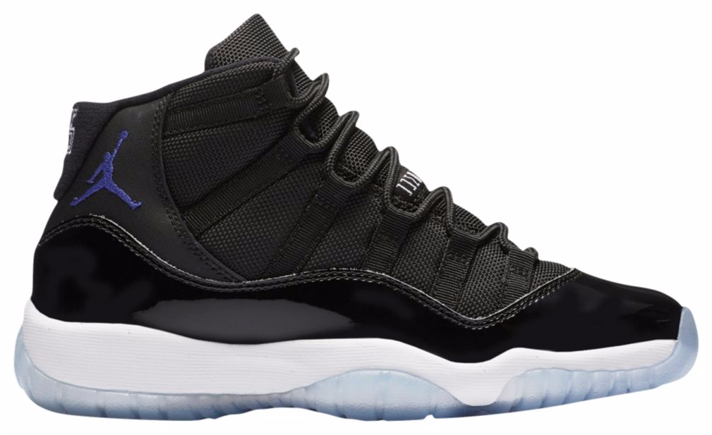 #restock Gs Air Jordan 11 Retro Space Jam Http - Jordans Foams 2017 (1008x856), Png Download