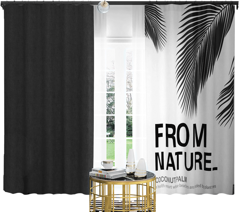 Sofni Simple Modern Nordic Ins Wind Finished Curtains - Banner (800x800), Png Download