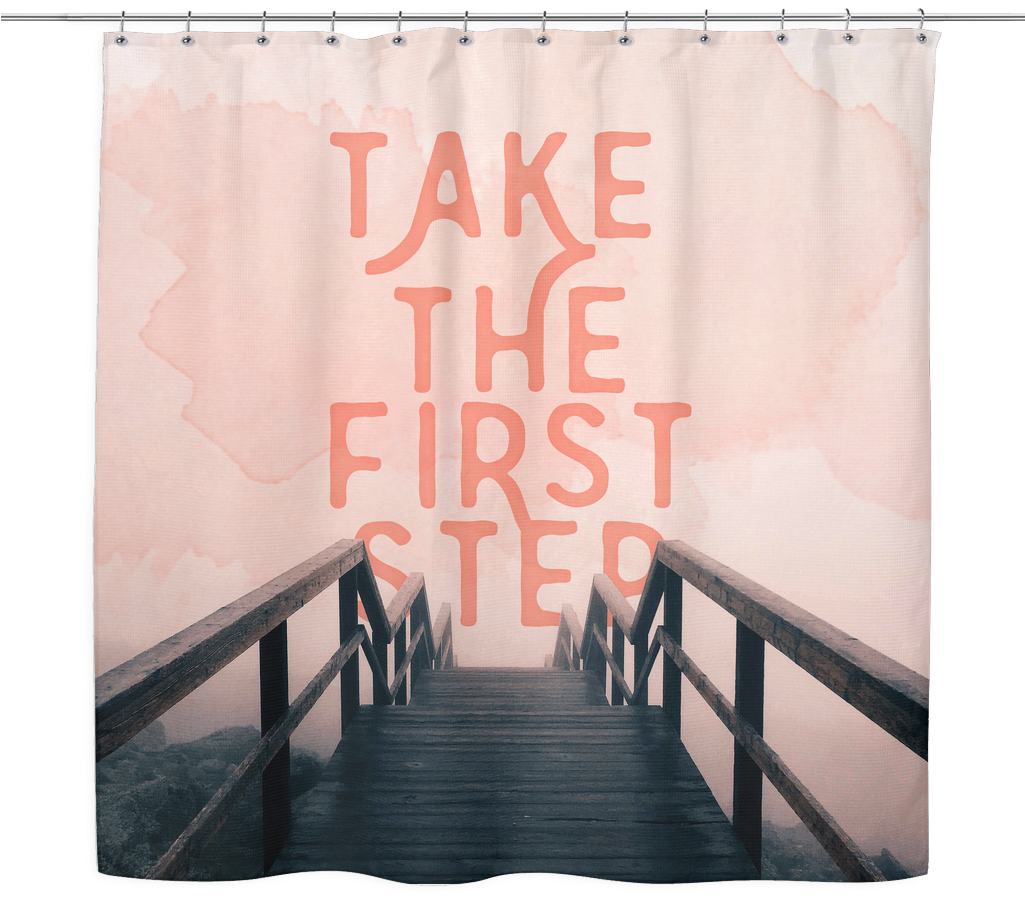 Take The First Step Shower Curtain - Window Blind (1024x1024), Png Download