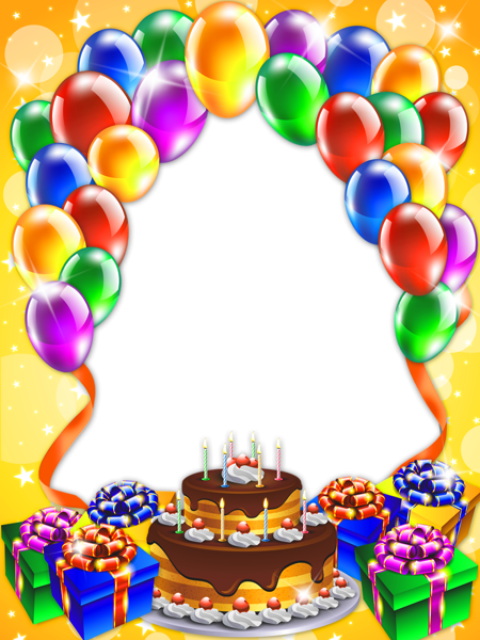 Free Png Best Stock Photos Happy Birthdayframe Background - Birthday Frames (480x640), Png Download