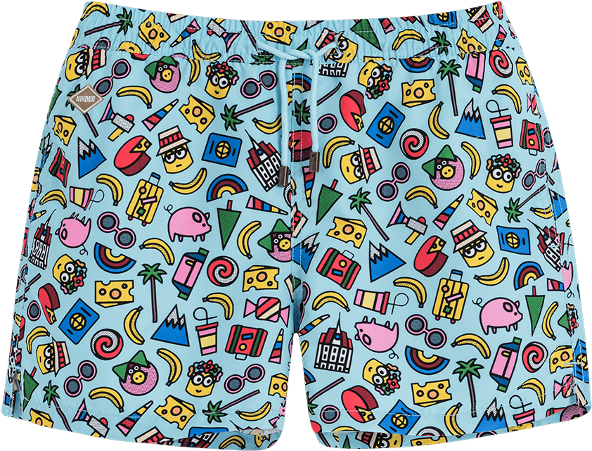 Minions By Craig & Karl X Nikben - Board Short (1000x1000), Png Download