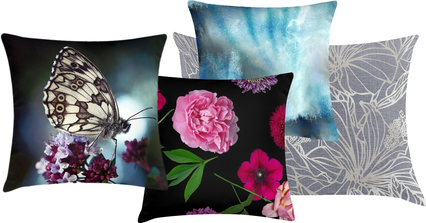 Decorative Pillows - Pillow Set Png (1527x827), Png Download