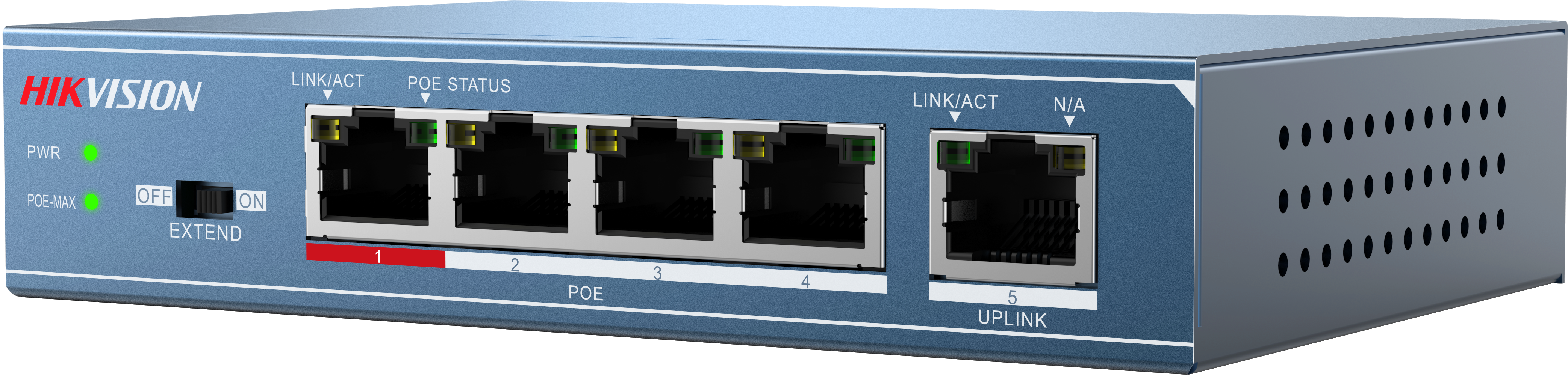Ds 3e0105p E 3 2 - Hikvision 4 Port Poe Switch (5000x3360), Png Download