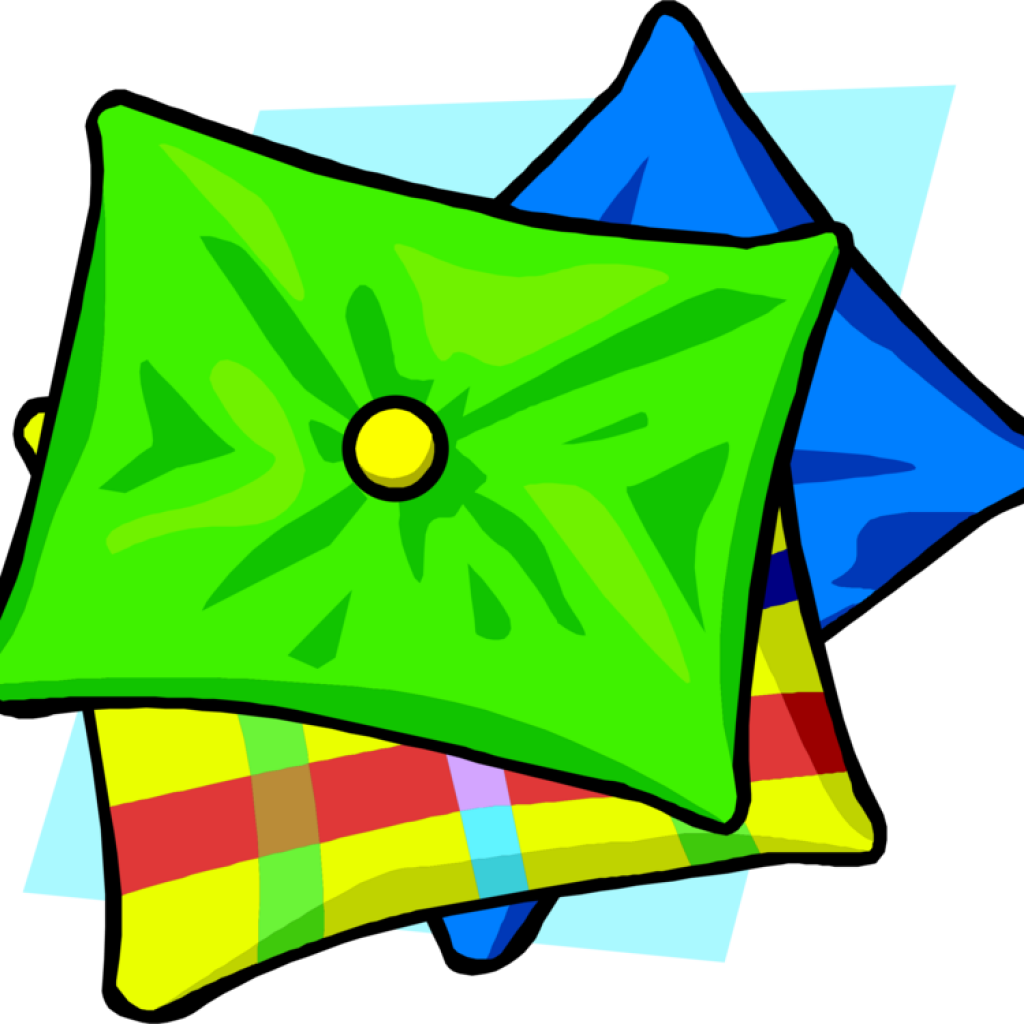 Clip Art Pillow Throw Pillows Cushion Bed Chair Free - Pillow Clip Art (1024x1024), Png Download