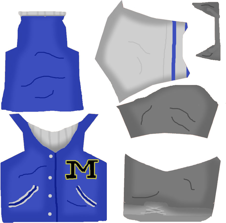 Costume - Http - //i - Imgur - Com/dm6b4yd - Aot Skin Costume Blue (900x900), Png Download