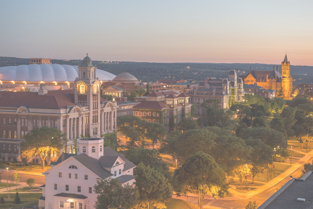 An Aerial View Of The Syracuse University Campus - Syracuse University Campus (1024x686), Png Download