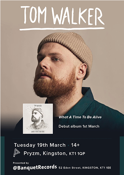 Tom Walker What A Time To Be Alive (598x598), Png Download