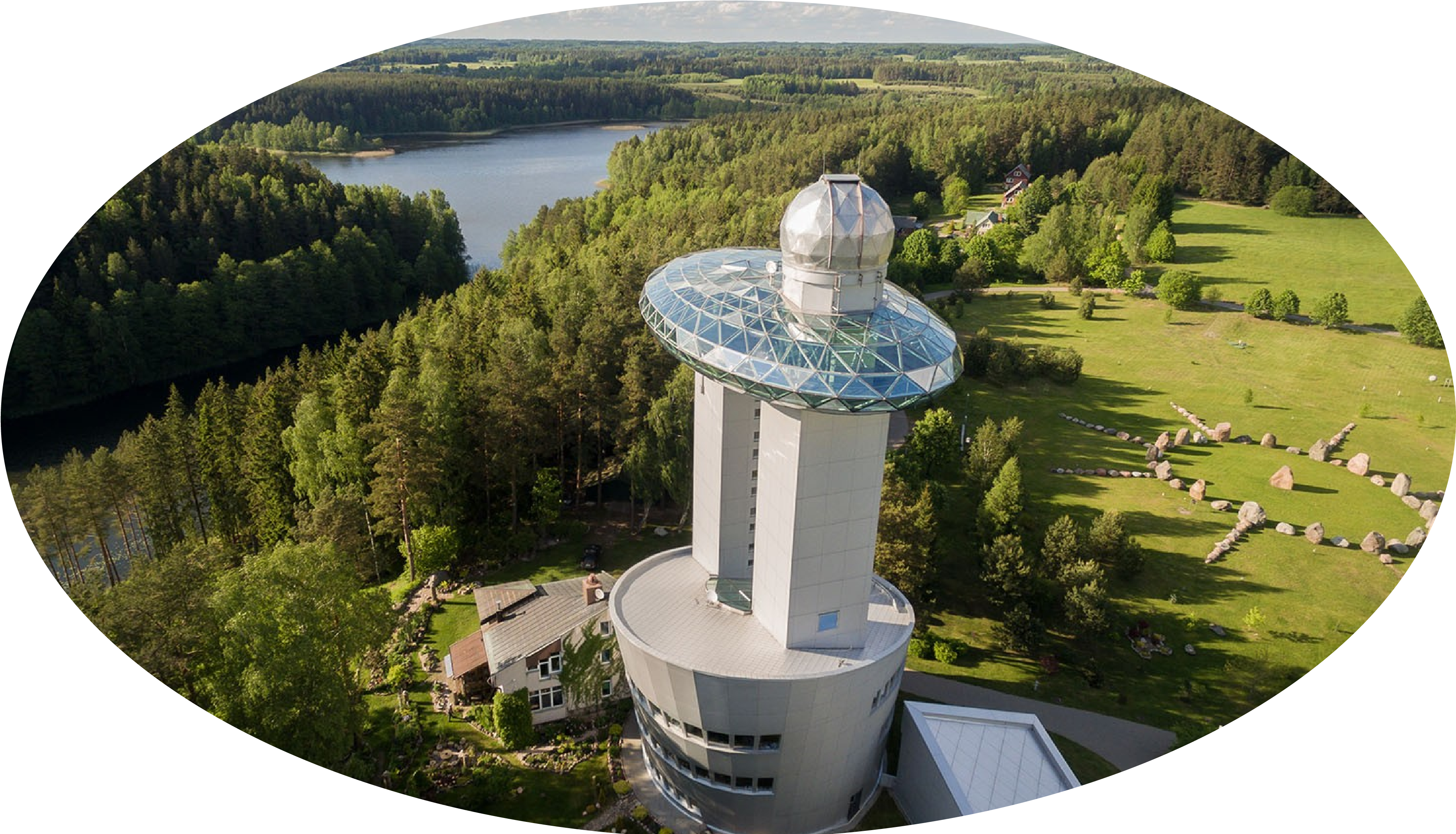 Museum - Aerial Photography (3747x2152), Png Download