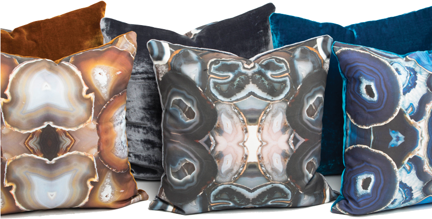 Agate Love Pillow - Cushion (840x435), Png Download