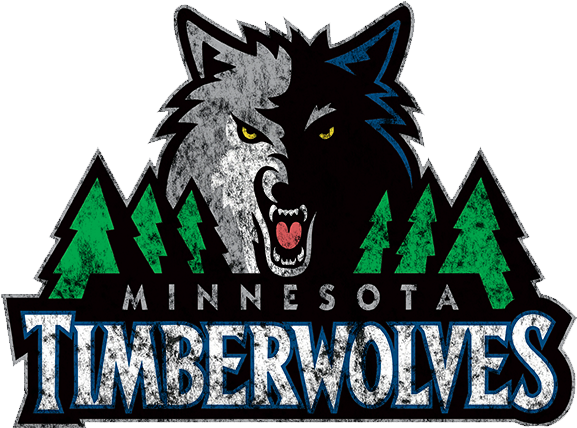 Minnesota Timberwolves 2008-present Primary Logo Distressed - Police Dog (822x1086), Png Download