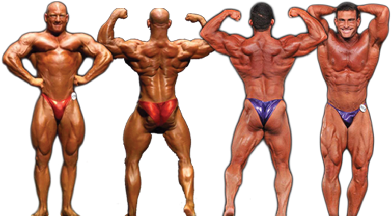 Transparent Muscles Bodybuilder - Posing Trunks Bodybuilding (800x423), Png Download