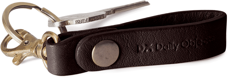 Dailyobjects Brown Real Leather Keychain Buy Online - Strap (900x900), Png Download