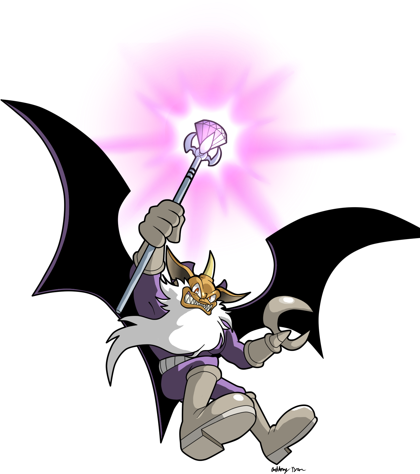 Sinister Warlock By Dantemustdie00-d4i6b5u - Cartoon (1500x1700), Png Download