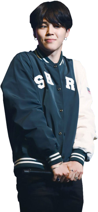 Jimin Black Hair Png (500x751), Png Download