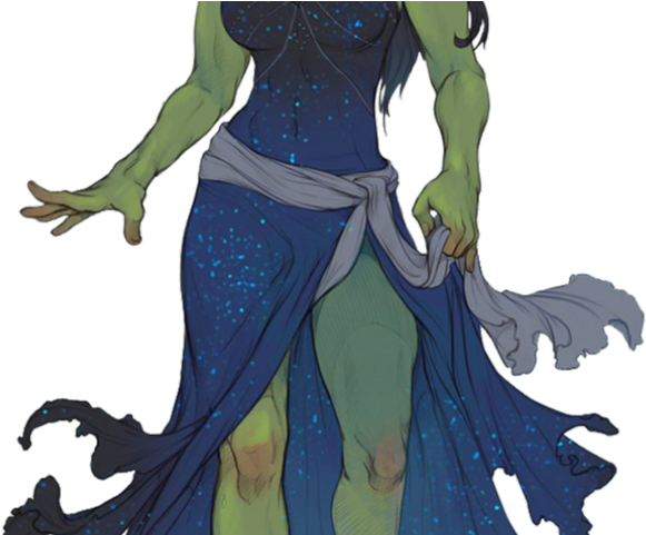 Evil Clipart Warlock - Half Orc Half Elf (640x480), Png Download