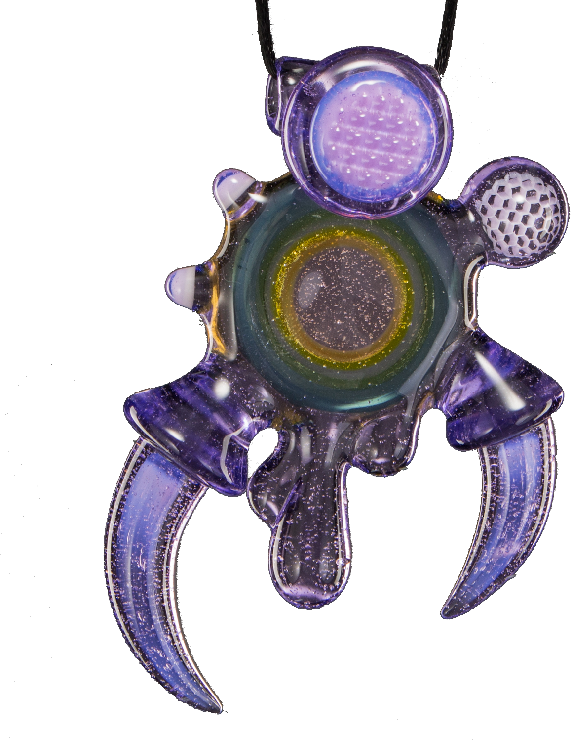 Joe P & 2ba “rainbow Murrine Warlock” - Purple Rain Glass Borosilicate Color (1500x1500), Png Download