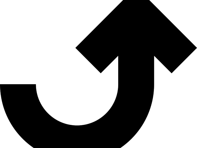 Funky Clipart Curved Arrow - Crescent (640x480), Png Download