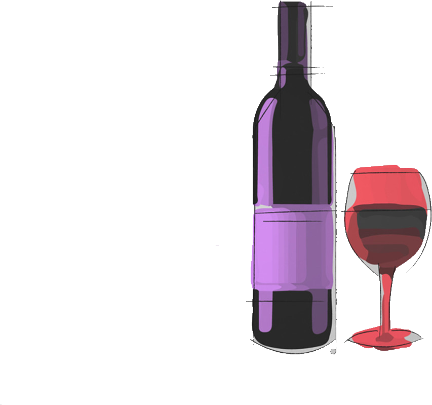 Red Painting Material Transprent Png Free Download - Wine Glass Png Watercolor (1024x976), Png Download