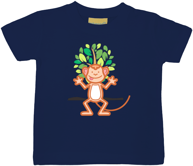 Funny Monkey Baby T-shirt - T-shirt (680x680), Png Download