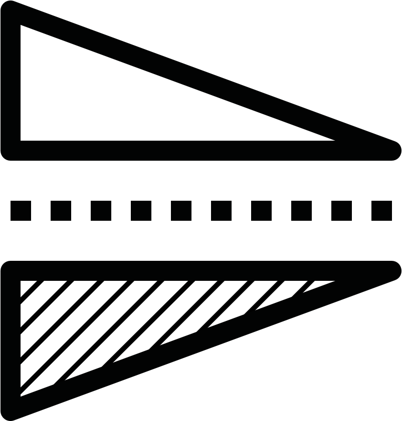 Vertical Graphic Flip Vertical - Line Art (960x960), Png Download
