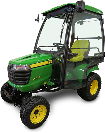 Neither Rain Nor Cold - John Deere X739 Cab (1280x481), Png Download