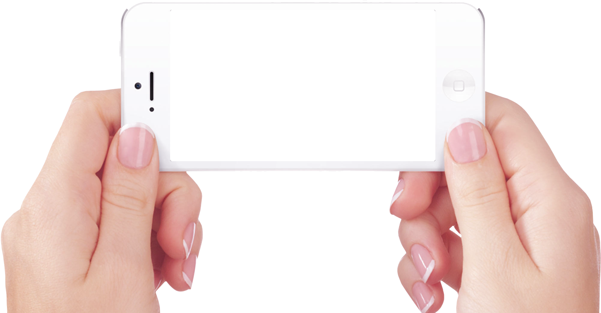 Download - Smart Phone Hand Png (2048x1186), Png Download