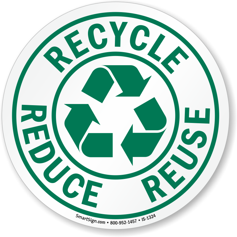 Iso Circle Sign - Reduce Reuse Recycle Circle (800x800), Png Download