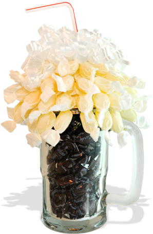 Root Beer Float Candy Bouquet Is Super Creative - Centrepiece (600x600), Png Download