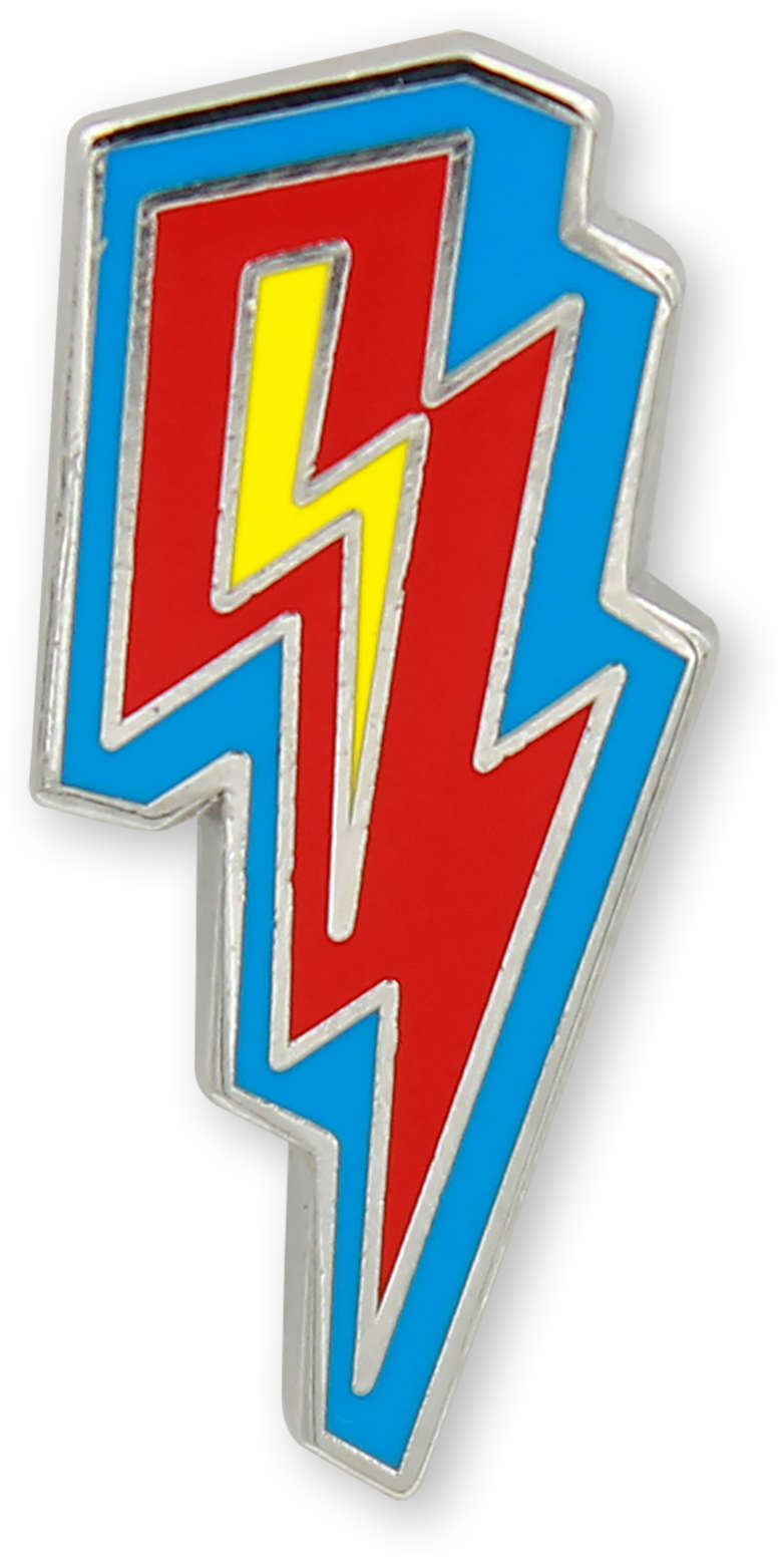 Lighting Bolt Enamel Pin - Parallel (1180x1800), Png Download