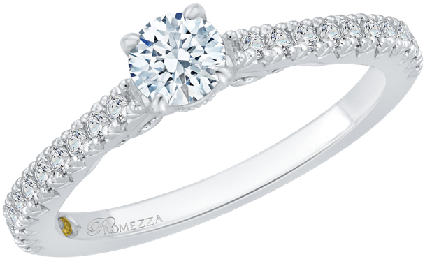 Promezza 14 K White Gold Promezza Engagement Ring - Pre-engagement Ring (800x800), Png Download