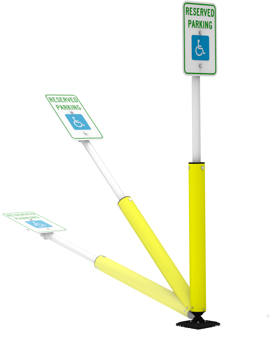 Sta-rite Sign Post With Bollard Protection - Health Care (1920x1276), Png Download