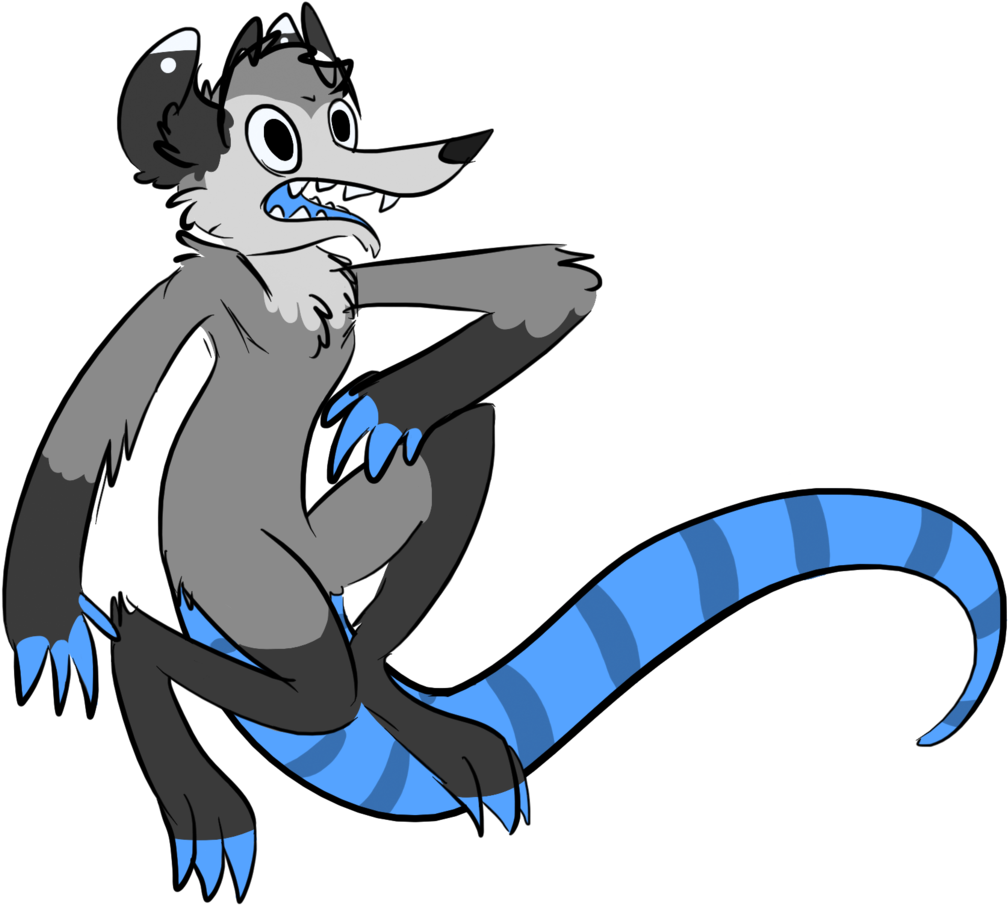 Opossum - Cartoon (1024x925), Png Download