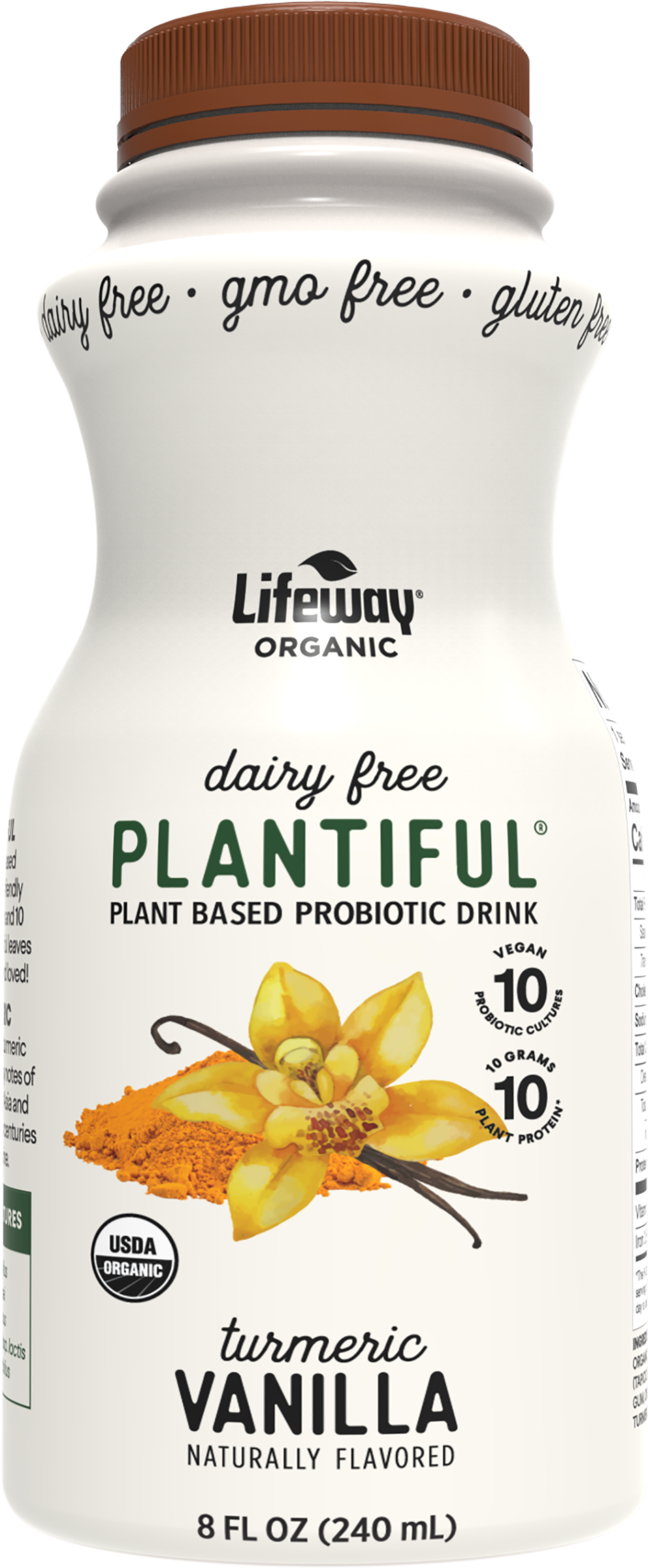 Turmeric Vanilla Plant Based Probiotic Drink - Ylang-ylang (992x2400), Png Download