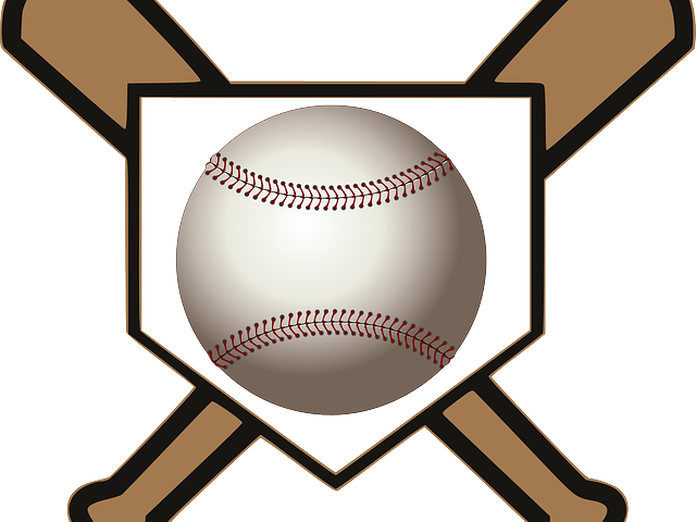 Baseball Bat Clipart Baseball Home Plate - Baseball Clip Art (640x480), Png Download